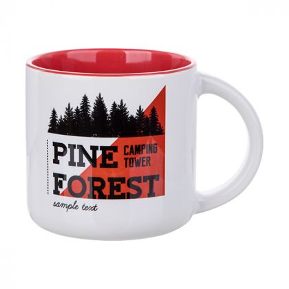 Print in mug with red colour inside (14oz.)