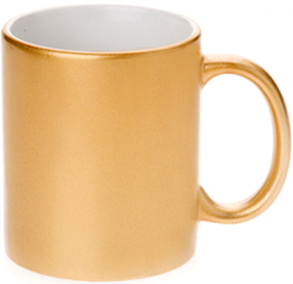 Print on a gold metal cup