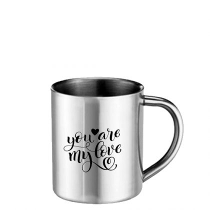 Εκτύπωση σε κούπα μεταλλική - stainless steel 8oz.