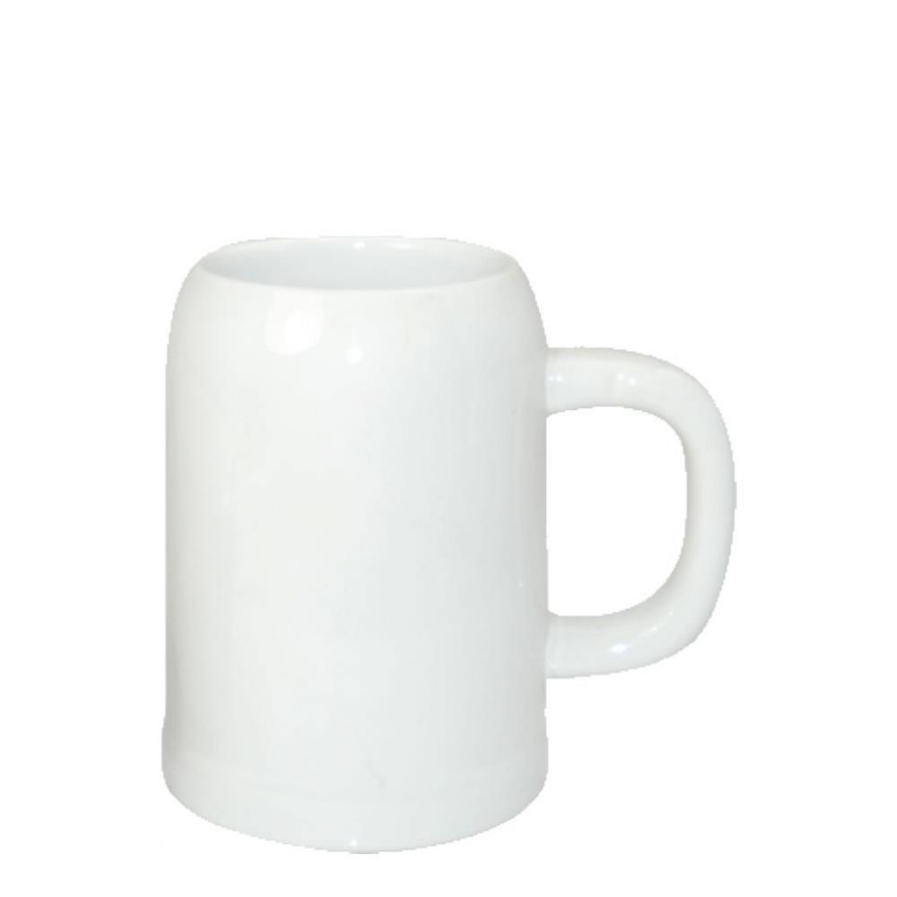 BEER MUG - WHITE/GLOSS -  0.50 L orca