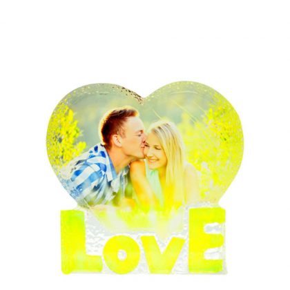 CRYSTAL - LOVE HEART (14x14.5cm-28mm)