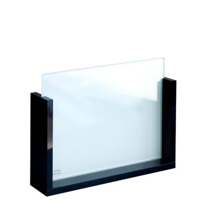 GLASS FRAME -SLIDE STAND- Glass+Black Acrylic