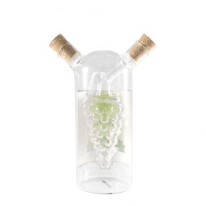 GLASS BOTTLE - CRUET/GRAPE (with Patch)