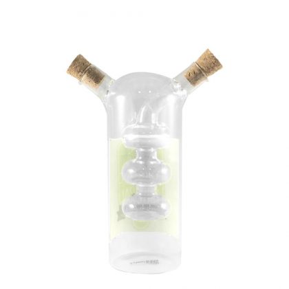 GLASS BOTTLE - CRUET/LANTERN (with Patch)