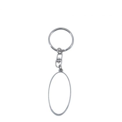 KEY-RING - METAL (LONG OVAL)