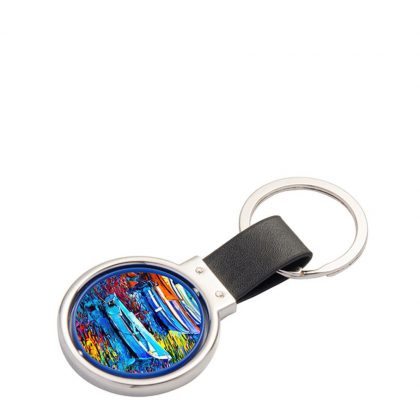 KEY-RING - PU ROTATING CIRCLE