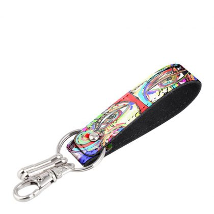 KEY-RING - LEATHER 1sided (STRAP 1.8x21.3cm)