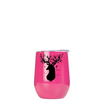 Stemless Cup 12oz (Red Rose)