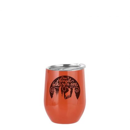 Stemless Cup 12oz (Orange)