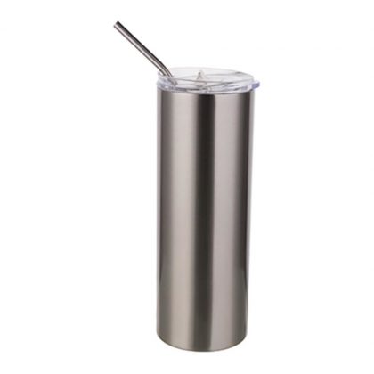 Skinny Tumbler 20oz (Silver)