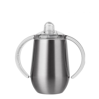 SIPPY CUP INSULATED with Spout - 300ml SILVER