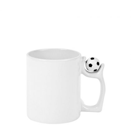 MUG WHITE/GLOSS - 11oz (FootBall) with box