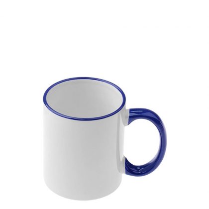 MUG 11oz - RIM & HANDLE - BLUE