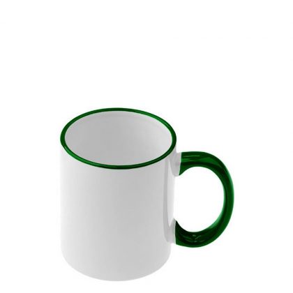 MUG 11oz - RIM & HANDLE - GREEN