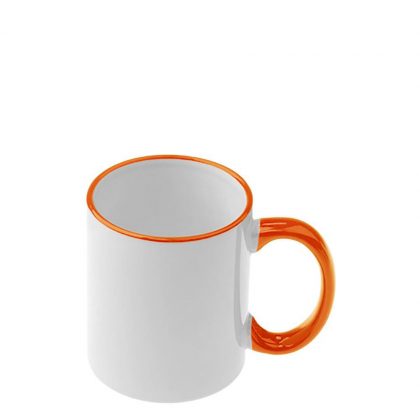 MUG 11oz - RIM & HANDLE - ORANGE