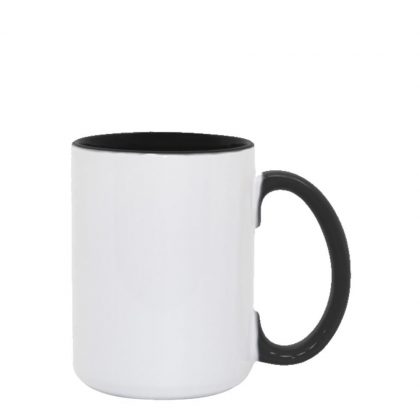 MUG 15oz -  INNER & HANDLE - BLACK
