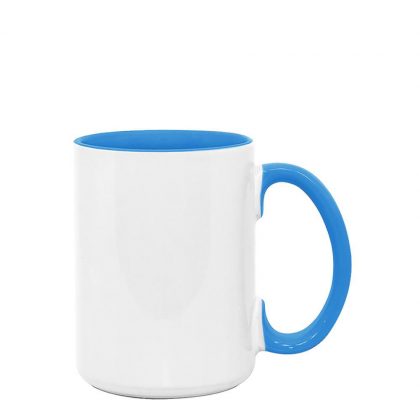 MUG 15oz -  INNER & HANDLE - BLUE LIGHT