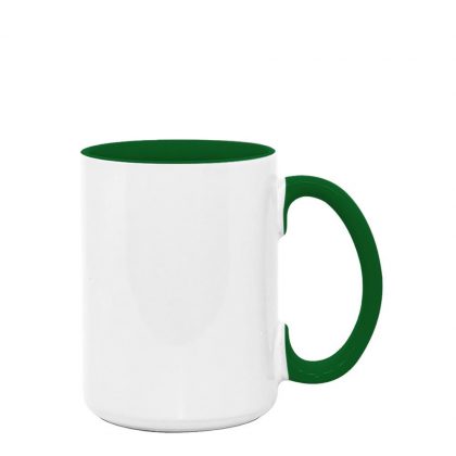 MUG 15oz -  INNER & HANDLE - GREEN