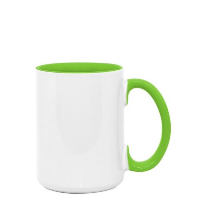 MUG 15oz -  INNER & HANDLE - GREEN LIGHT