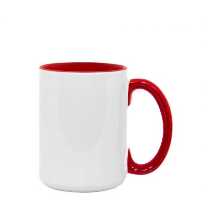 MUG 15oz -  INNER & HANDLE - RED