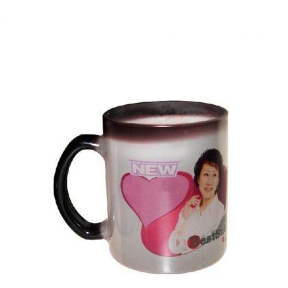 MUG CHANGING COLOR 11oz. (GLASS) BLACK