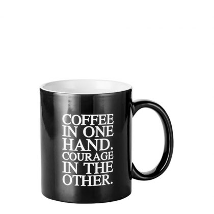 MUG CHANGING COLOR 11oz. (BLACK) COFFEE engraved