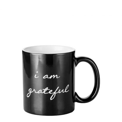 MUG CHANGING COLOR 11oz. (BLACK) GRATEFUL engraved