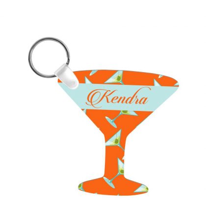 KEY-RINGS (Aluminum 2-sided) SEMI-GLOSS MARTINI - 6.45 x 6.88