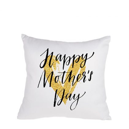 PILLOW - COVER (GLITTER  white) 40x40cm