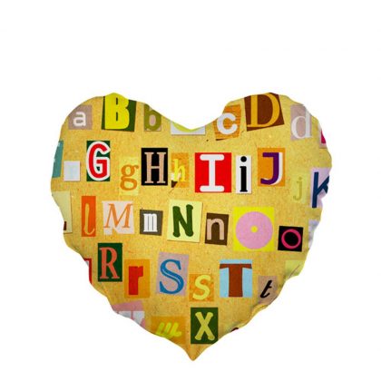 PILLOW - COVER (HEART) 41x39cm