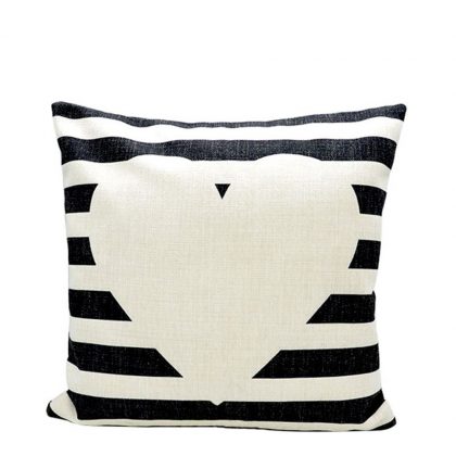 PILLOW - COVER (LINEN black & white) 40x40cm