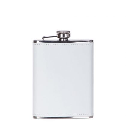 Flask 8oz PU (White)