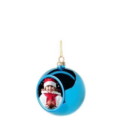XMAS - BALL 8cm/BLUE