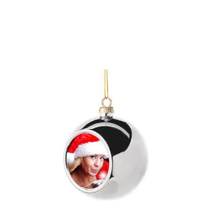 XMAS - BALL 8cm/SILVER