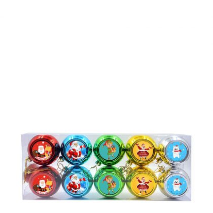 XMAS BALL - ASSORTED COLORS (10pcs) Diam. 8cm