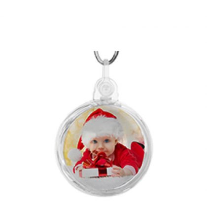 XMAS - ORNAMENT plastic Round (D. 8.5cm)