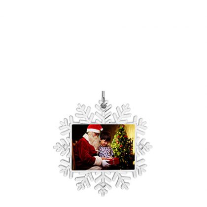 XMAS - ORNAMENT plastic Snowflake (10.5x10.5)