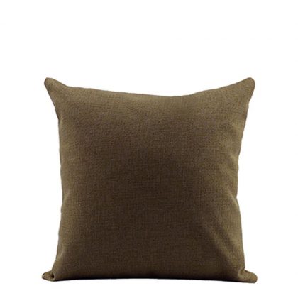 PILLOW - COVER (LINEN brown dark) 40x40cm