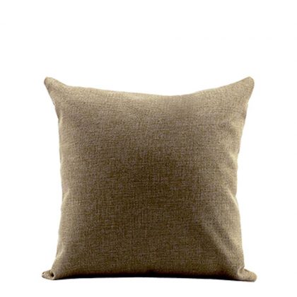 PILLOW - COVER (LINEN brown mid) 40x40cm