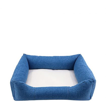 Bumper Pet Bed (LINEN blue) Large