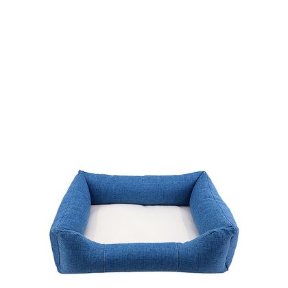 Bumper Pet Bed (LINEN blue) Medium