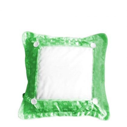 PILLOW - COVER (COLOR) 37x37cm - GREEN LIGHT