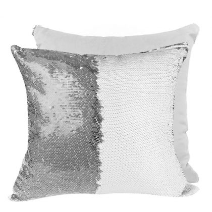 PILLOW - COVER Sequin (SILVER) 40x40cm