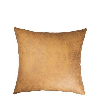Pillow Cover (40x40cm) Leathaire Yellow Dark