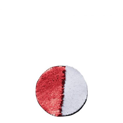 ROUND ADHESIVE sequin (RED) D.10cm