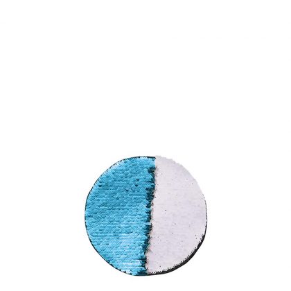 ROUND ADHESIVE sequin (BLUE LIGHT) D.10cm