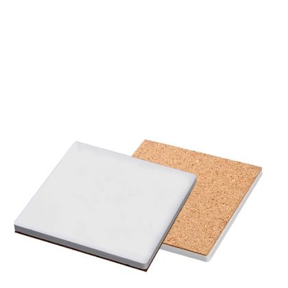 COASTER (SANDSTONE+cork) SQUARE 10x10cm  matt