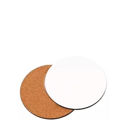 COASTER (HB) ROUND 10cm - with CORK