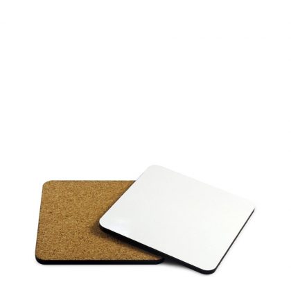 COASTER (HB) SQUARE 10x10cm - with CORK