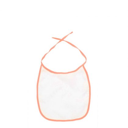 Baby Bib - ORANGE edge